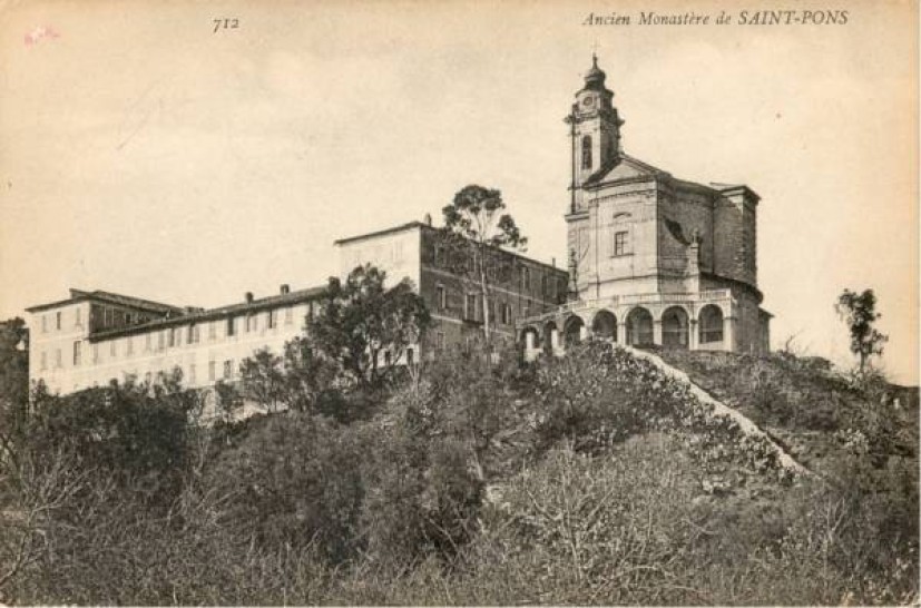 L'abbaye de Saint-Pons vers 1900 WIkipédia