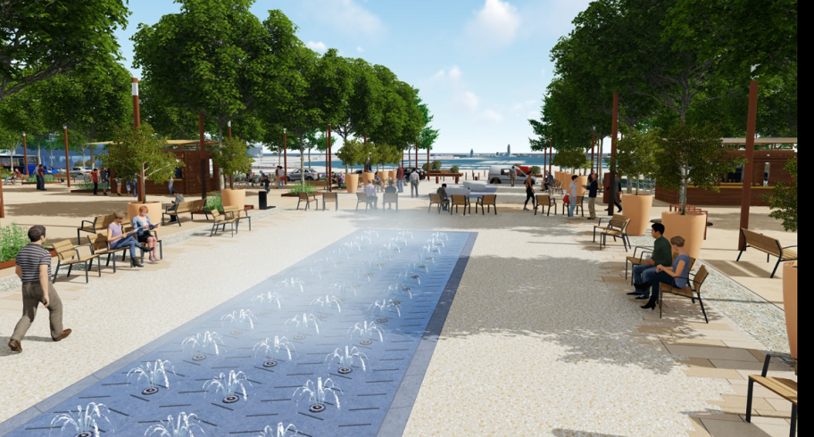 Allée centrale - Mairie de Cannes 