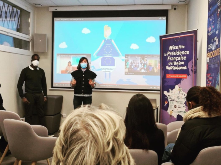 Magali Altounian au Centre Europe Direct Nice Côte d'Azur - Instagram Magali Altounian