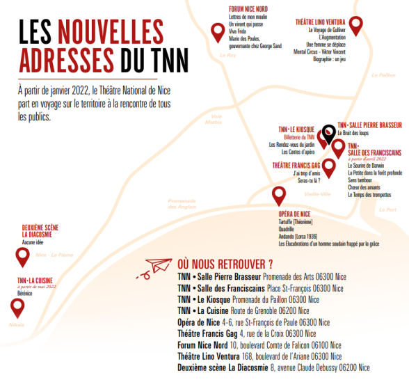 Les lieux de représentation du TNN - Visuel TNN