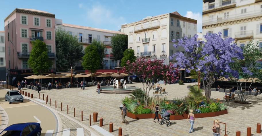 Place Charles de Gaulle - Mairie de Cannes 