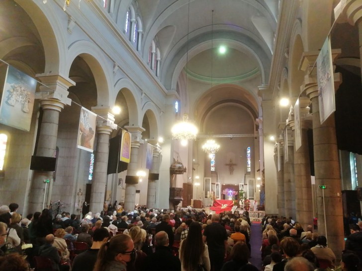 La messe des Rameaux à St Pierre d'Arène - Crédit Yves-Marie Lequin