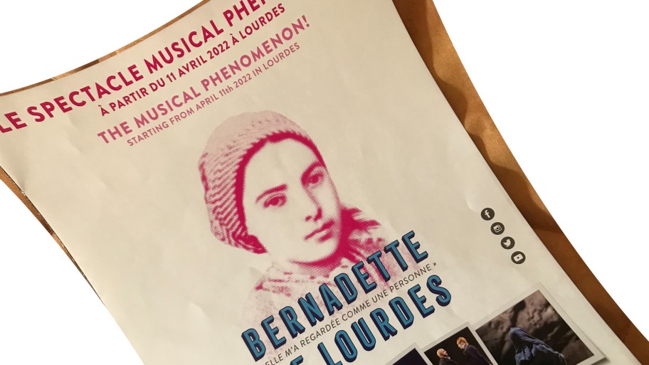 affiche du spectacle Bernadette de Lourdes