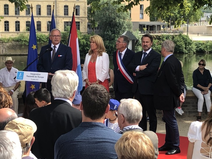 Moselle : Retour sur l’inauguration de la passerelle de l’Europe à Thionville
