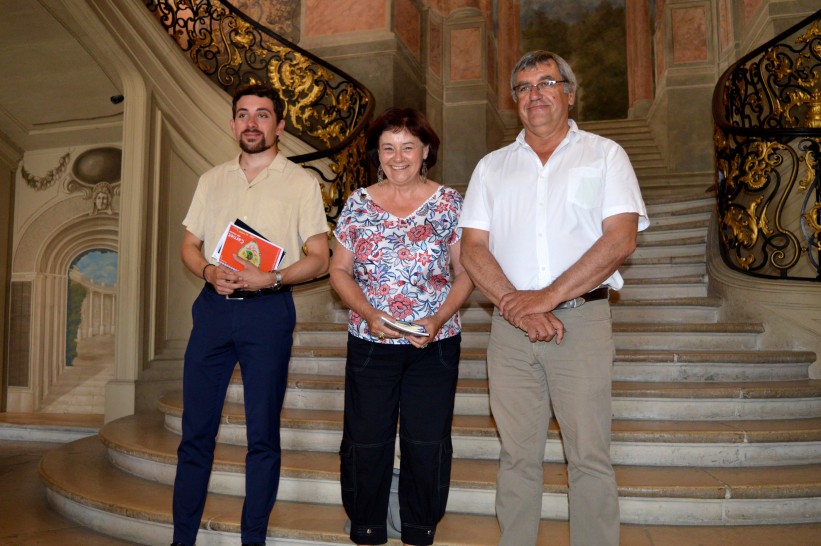 De gauche à droite : Thibaut Muller, Martine Lesage et Dominique Poirier // © Magali Santulli