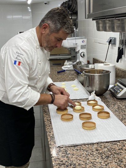 Le chef pâtissier Benoît Vatelier