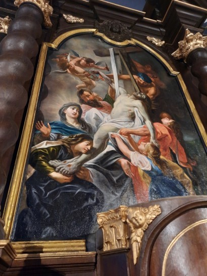 Descente de Croix, tableau restauré