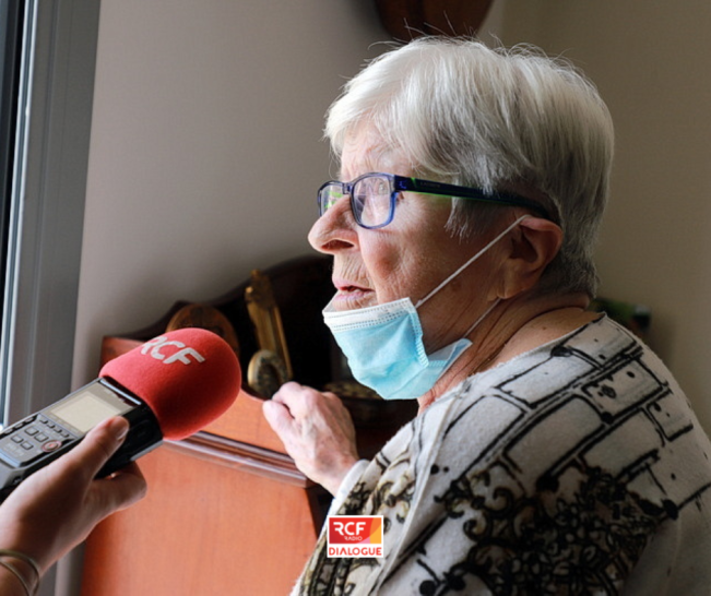 Marie, une résidente du Hameau des Accates
