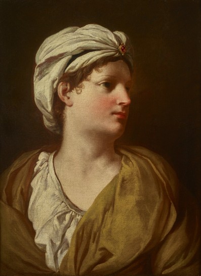 Pierre Subleyras (1699 - 1749), Tête de femme au turban, vers 1729-1730, Huile sur toile, 63,2 x 48,5 cm - ©Galerie Terrades