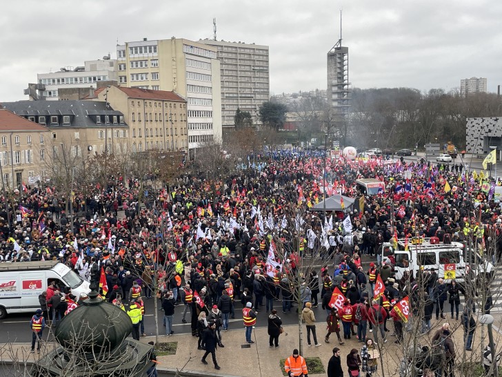 Réformes des retraites : les images de la manifestation du 31 janvier à Metz