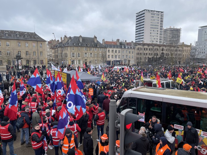 Réformes des retraites : les images de la manifestation du 31 janvier à Metz