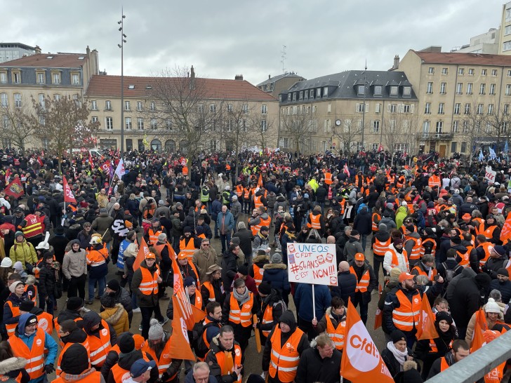 Réformes des retraites : les images de la manifestation du 31 janvier à Metz