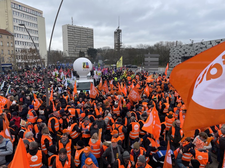 Réformes des retraites : les images de la manifestation du 31 janvier à Metz