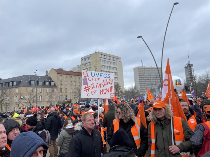 Réformes des retraites : les images de la manifestation du 31 janvier à Metz