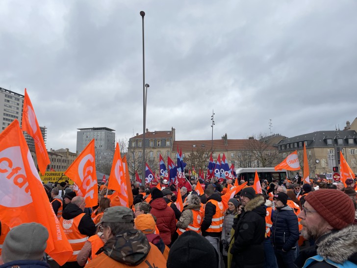Réformes des retraites : les images de la manifestation du 31 janvier à Metz