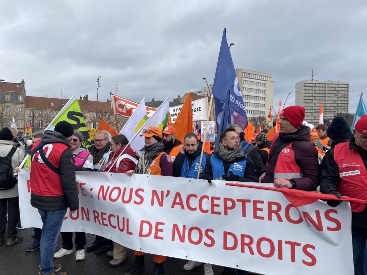 Réformes des retraites : les images de la manifestation du 31 janvier à Metz