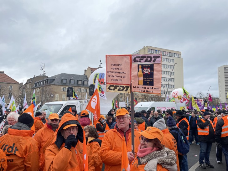 Réformes des retraites : les images de la manifestation du 31 janvier à Metz