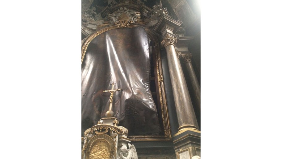 Idem, toile détachée, juin 2018. Cliché D.R.