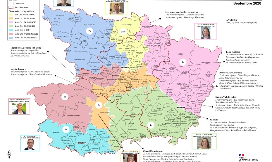 Carte des circonscriptions