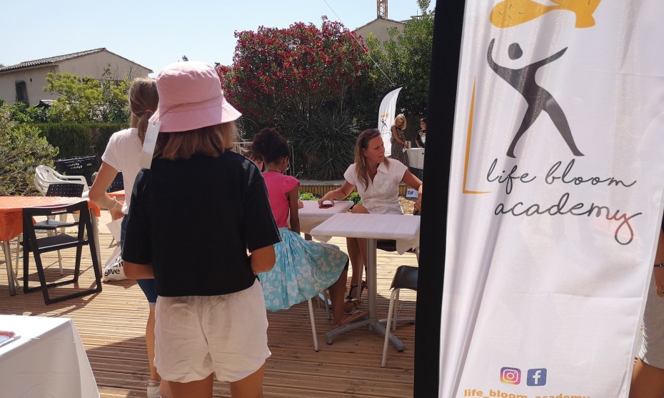 La "Life Bloom Academy" a été inaugurée en présence de Louis Nègre, maire de Cagnes-sur-Mer et de Arthur Bailly, directeur de Polygone. Photo RCF