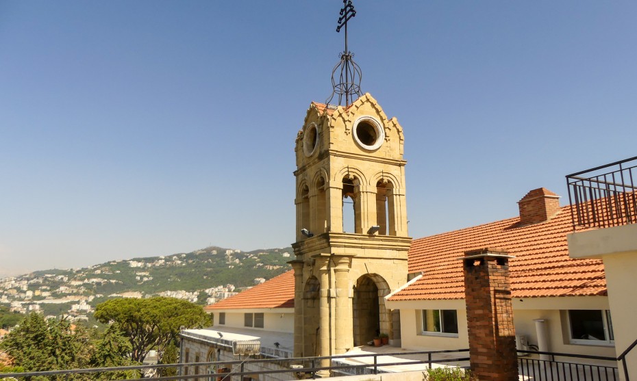 Le clocher de l'église de l'archevêché de Cornet Chahwan © RCF Lyon (JB Cocagne)