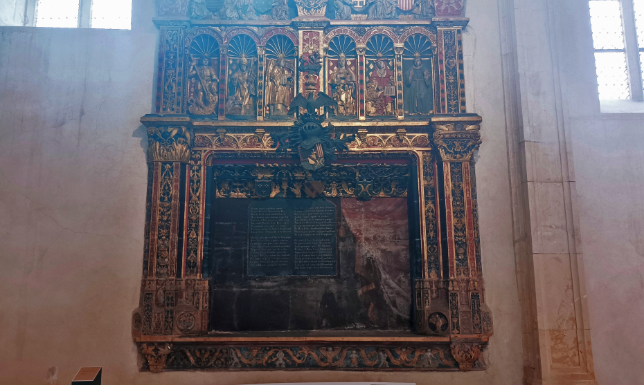 L'Enfeu de René II, un ensemble sculpté intégré au mur, église des Cordeliers (Nancy). ©RCF Lorraine Nancy