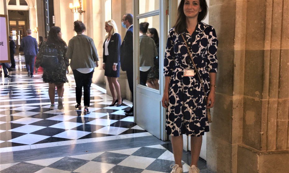 La députée écologiste de la 3e circonscription du Rhône Marie-Charlotte Garin a choisi de porter la robe de Cécile Duflot en 2012 - © RCF Lyon 2022 (JB Cocagne)