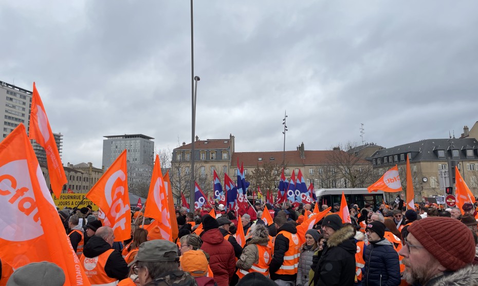 Réformes des retraites : les images de la manifestation du 31 janvier à Metz